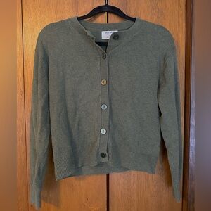 Green Old Navy Button Up Cardigan/Sweater